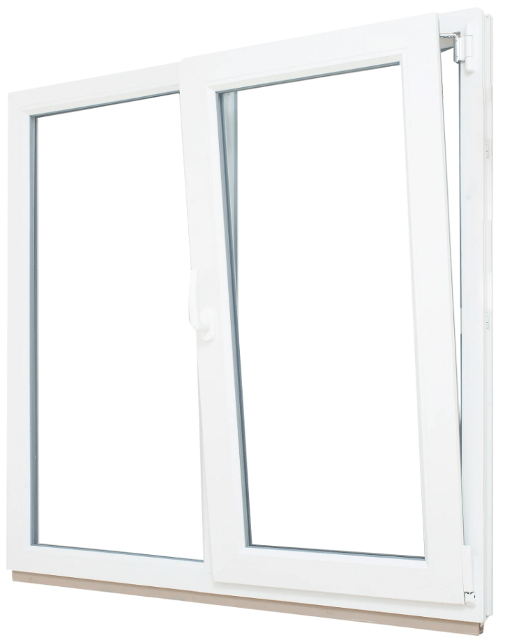 Окно пластиковое, двустворчатое, 1300х1400, REHAU (стандарт)