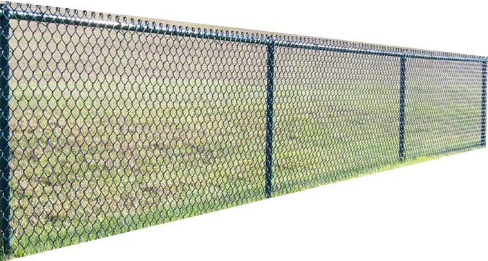 Забор из сетки-рабицы